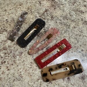 Chic Multicolor Hair Clip Set